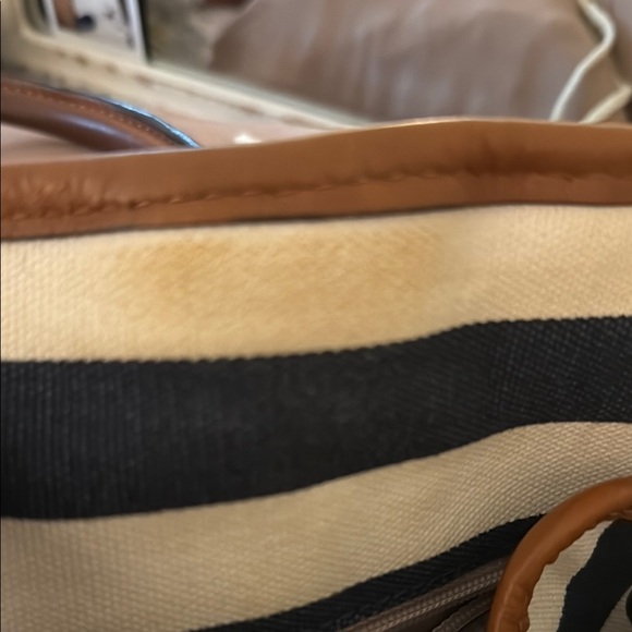 Michael Kors Nautical Striped Leather Handbag - Picture 5 of 8